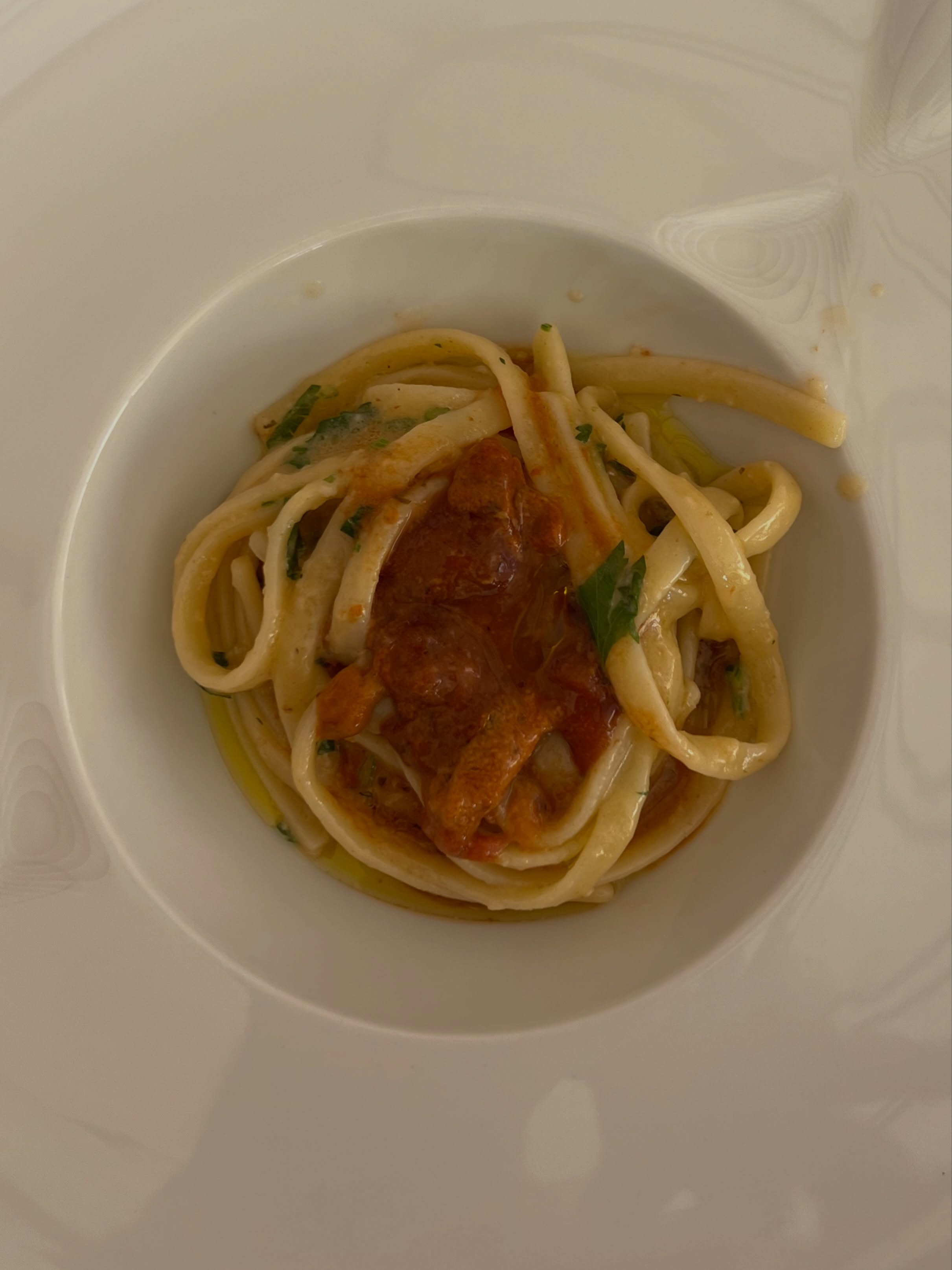 Plato de pasta de Casa Clelia